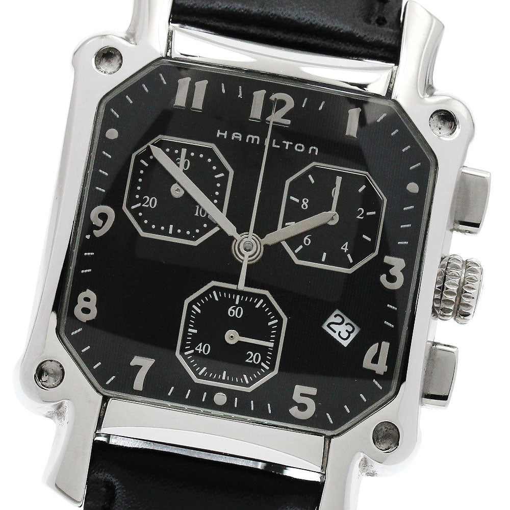 HAMILTON Lloyd H194120 Chronograph black Dial Quartz Men's Watch_898281