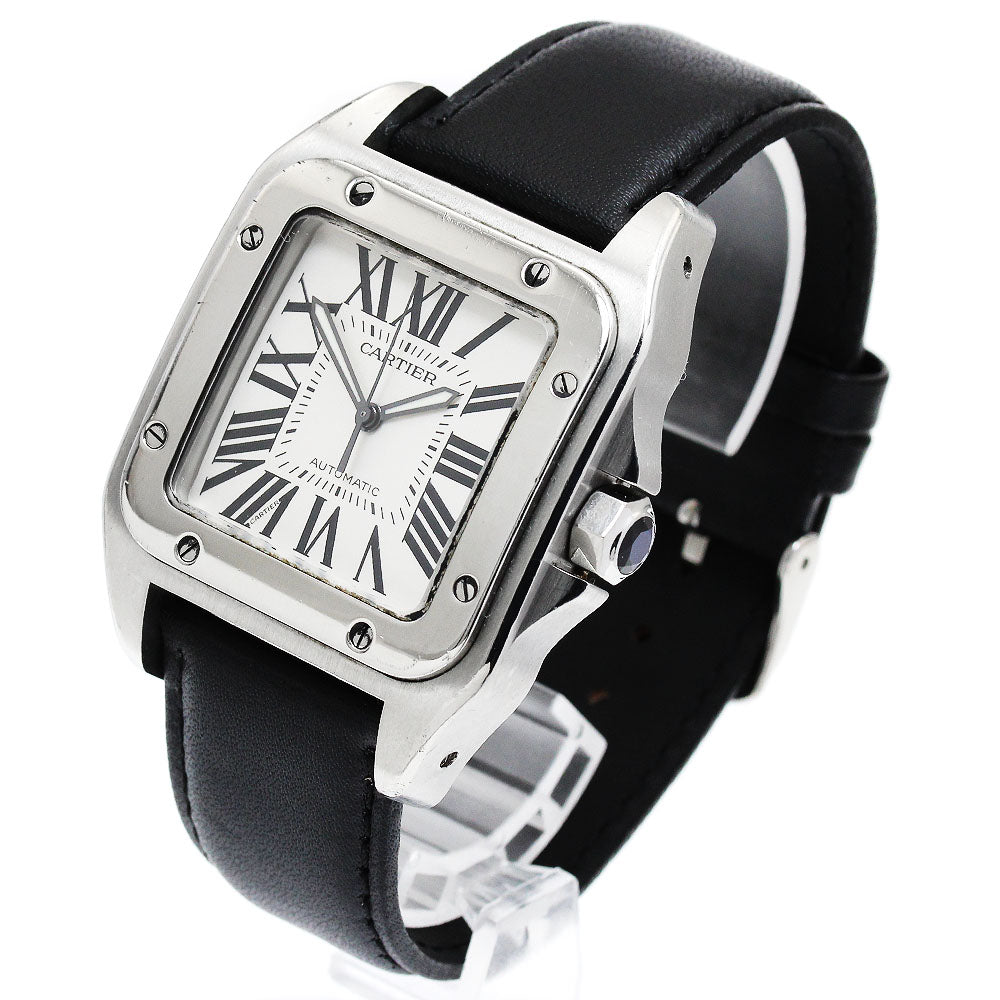 CARTIER Santos 100LM W20073X8 Silver Dial Automatic Men's Watch_898286