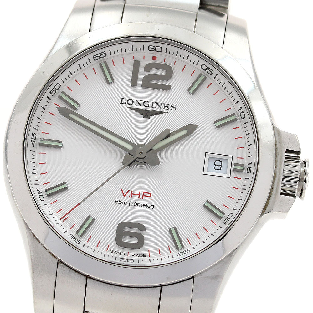 LONGINES Conquest VHP L3.716.4.76.6 Date Silver Dial Quartz Men's Watch_898288