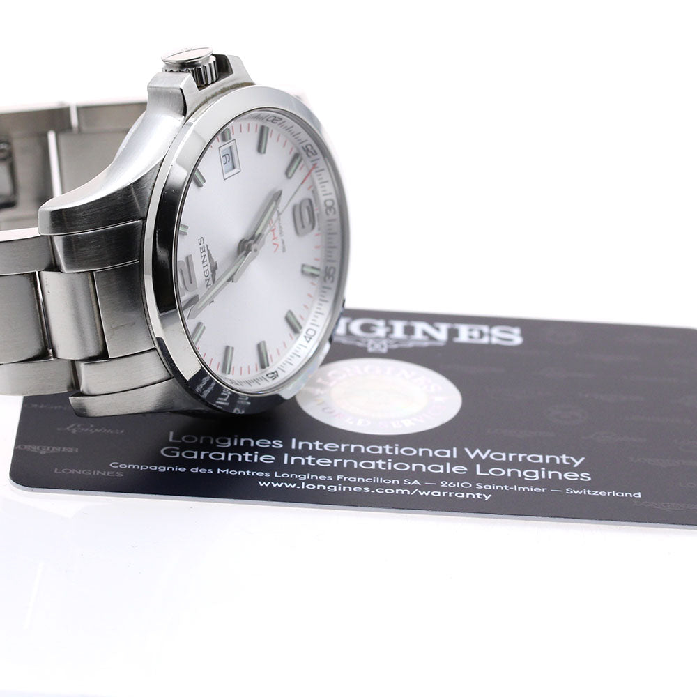 LONGINES Conquest VHP L3.716.4.76.6 Date Silver Dial Quartz Men's Watch_898288
