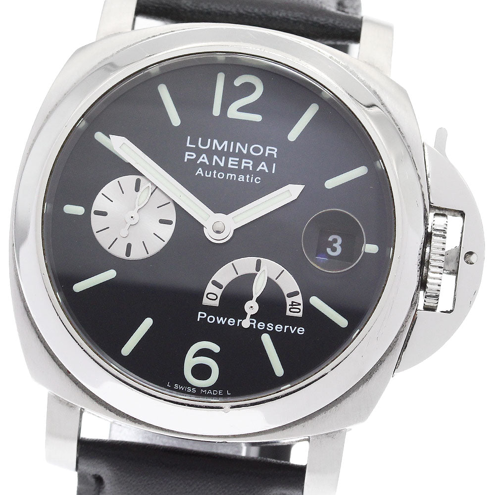 PANERAI Luminor PAM00125 Date power reserve black Dial Automatic Men's_898298