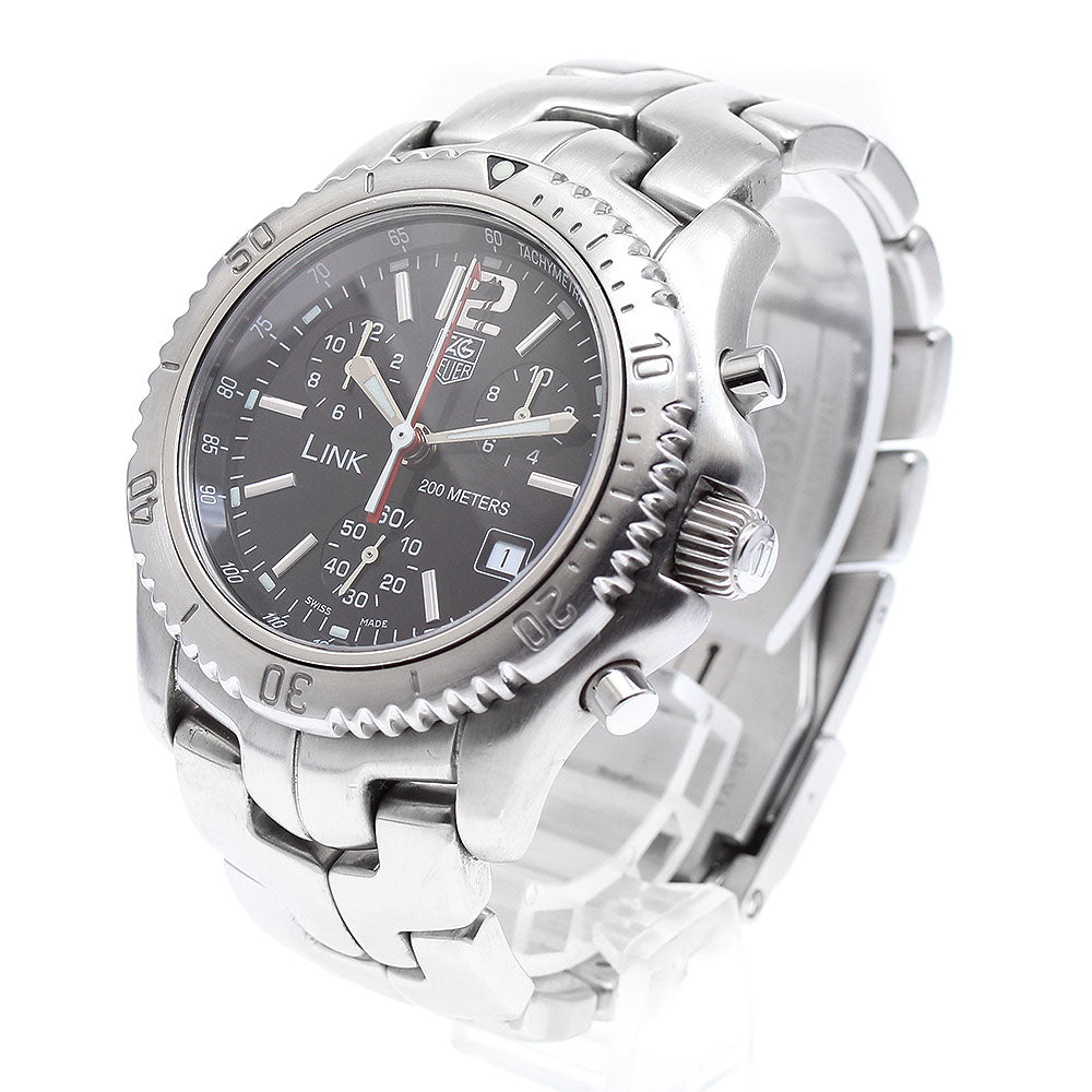 TAG HEUER Link CT1111-0 Date Chronograph black Dial Quartz Men's Watch_898302