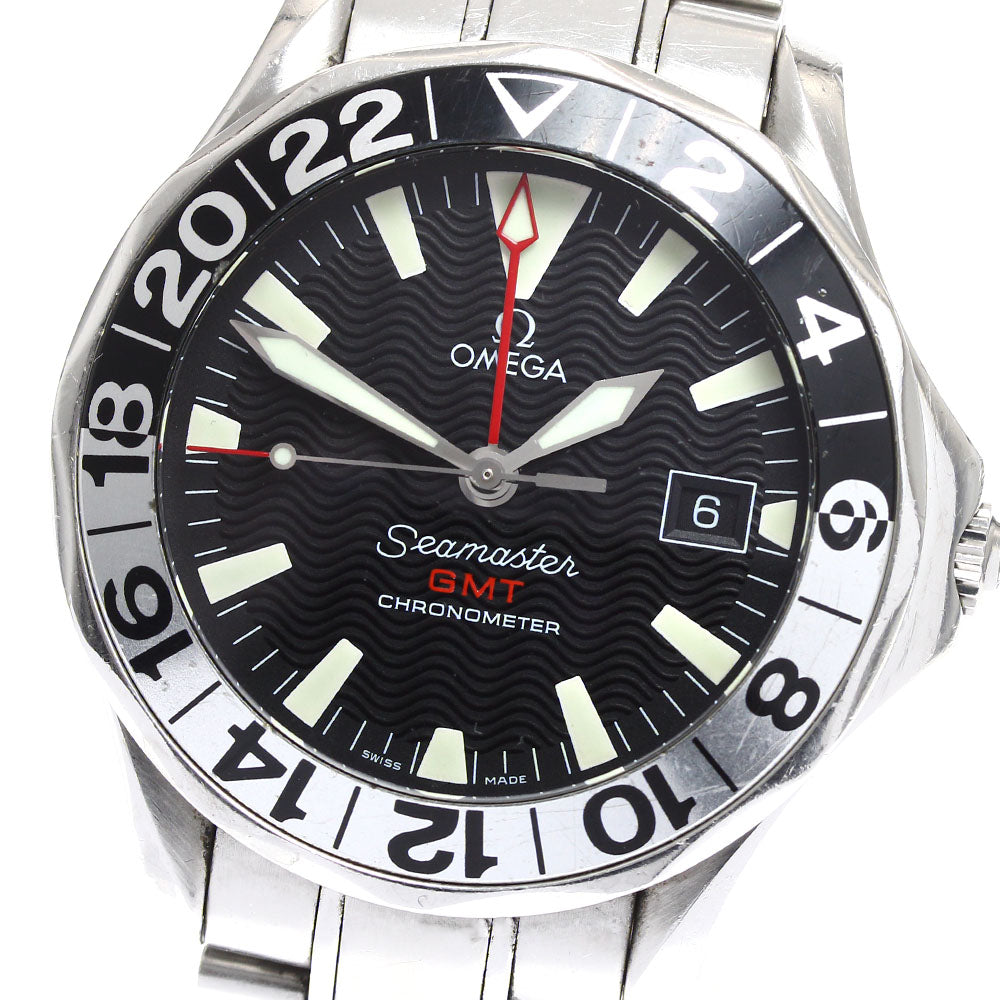 OMEGA Seamaster 300 Gerry Lopez Model 2536.50 GMT date black Dial Automatic Men's Watch_898303