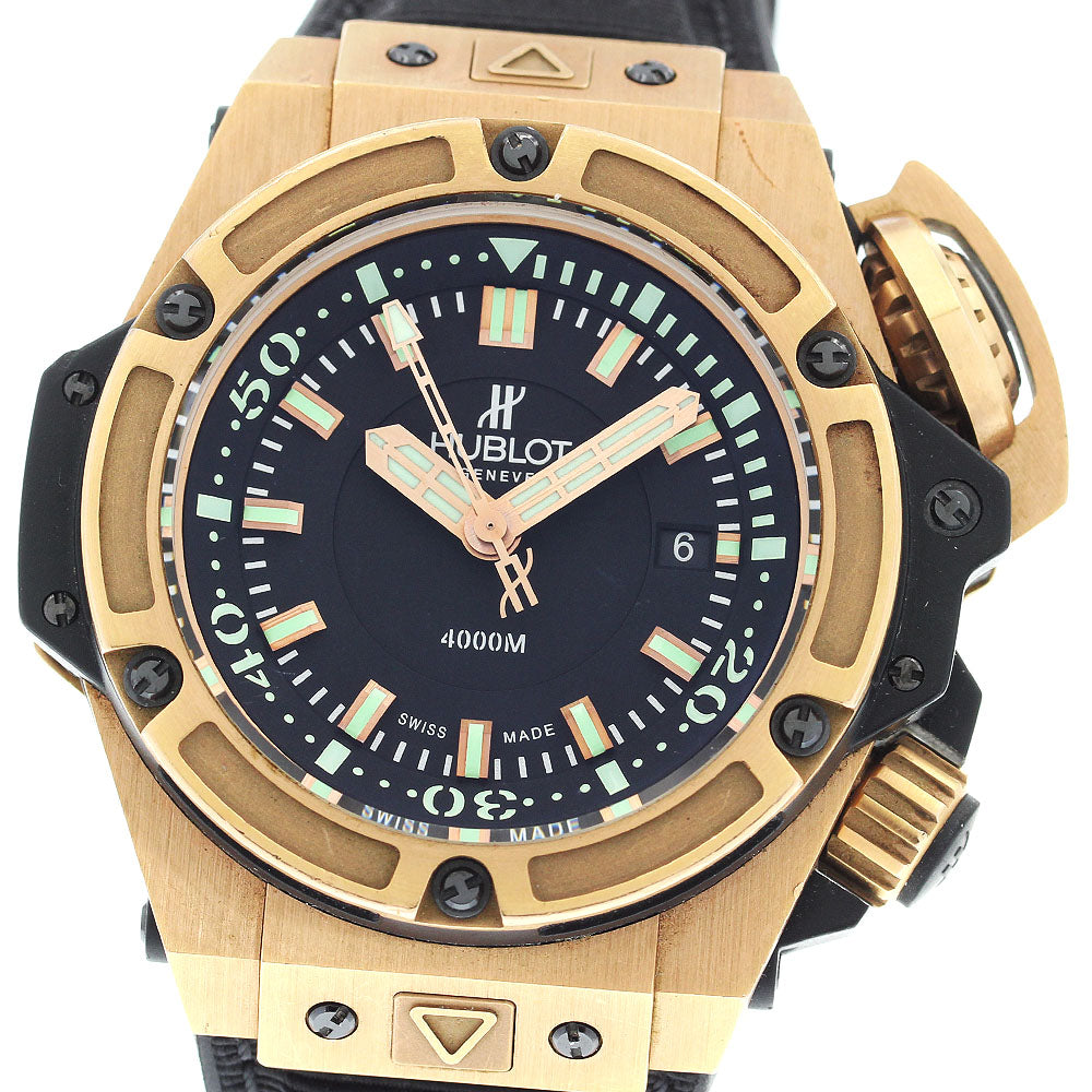 HUBLOT King Power Oceanographic 4000 K18PG Date Automatic Men's Watch_898305