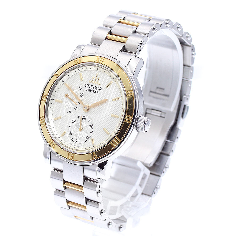 SEIKO CREDOR 4S79-0020/GCAY994 YG bezel Hand Winding Men's Watch_898309