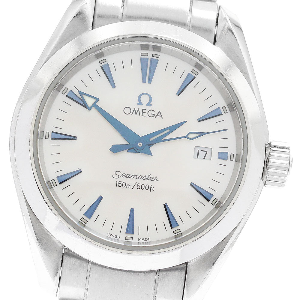 OMEGA Seamaster Aqua Terra 2577.70 Date White shell Dial Quartz Ladies Watch_898311