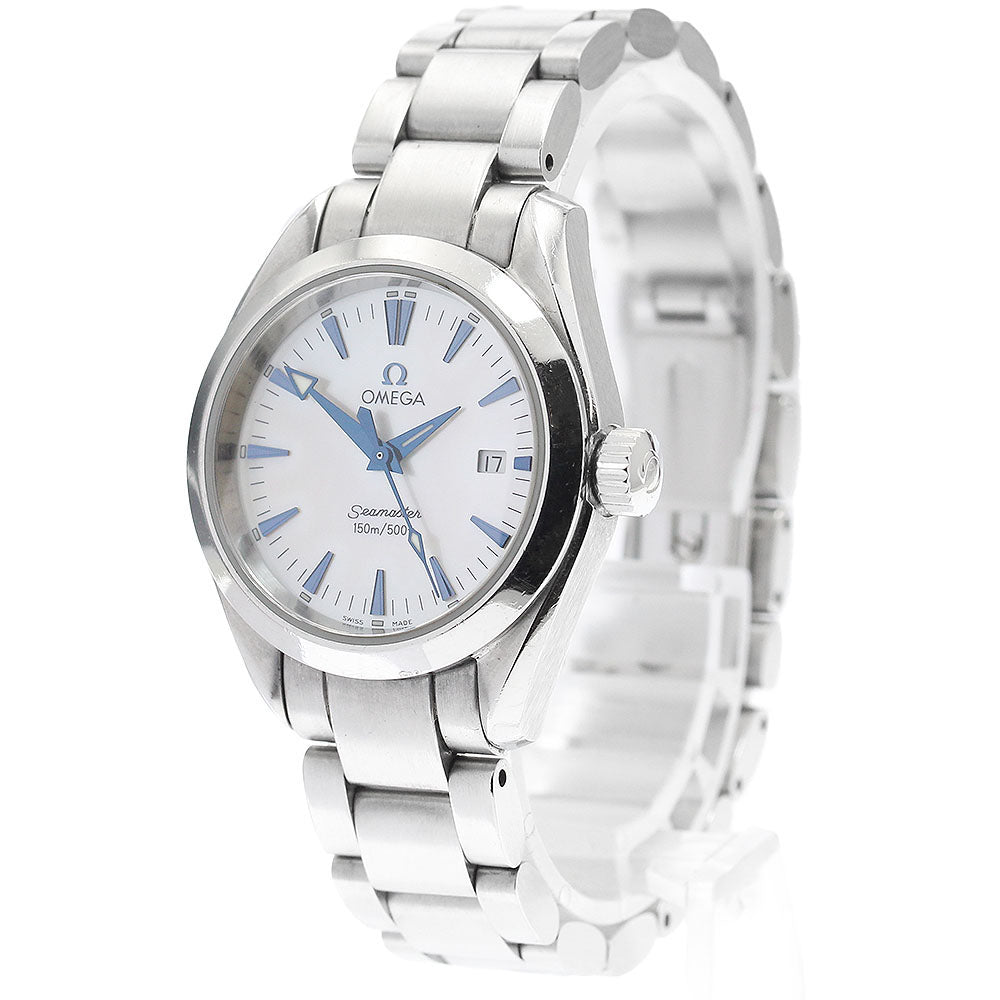 OMEGA Seamaster Aqua Terra 2577.70 Date White shell Dial Quartz Ladies Watch_898311