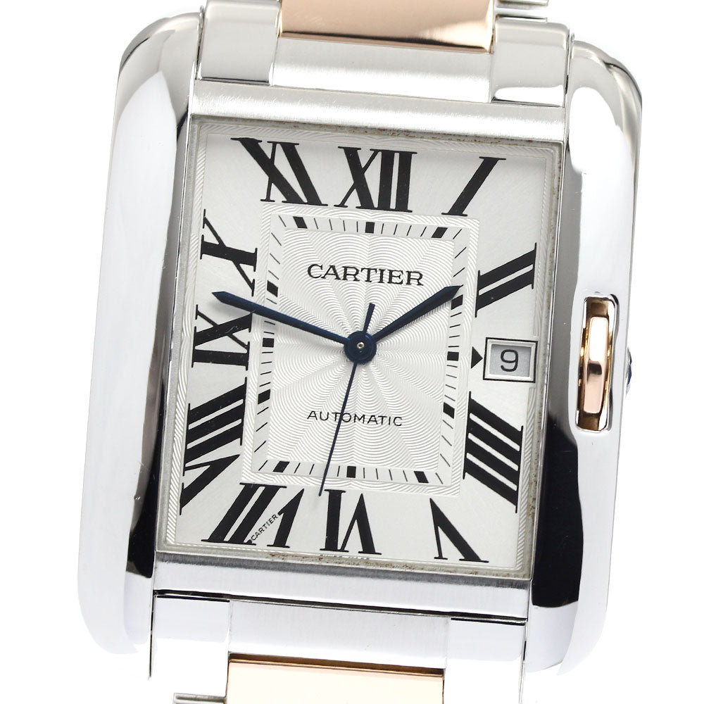 CARTIER Tank AnglaiseXL W5310006 Date 2 tone Automatic Men's Watch_898667