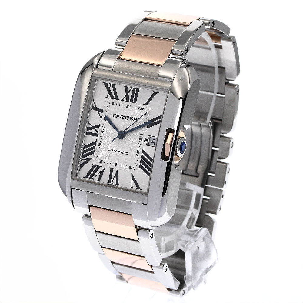 CARTIER Tank AnglaiseXL W5310006 Date 2 tone Automatic Men's Watch_898684