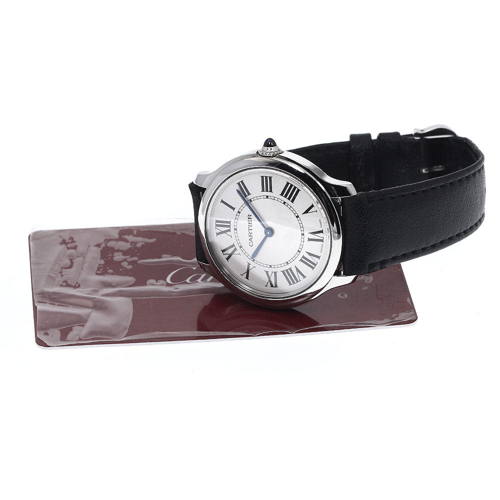 CARTIER Rondemast de Cartier 36MM WSRN0031 Silver Dial Quartz Boy's Watch_898695