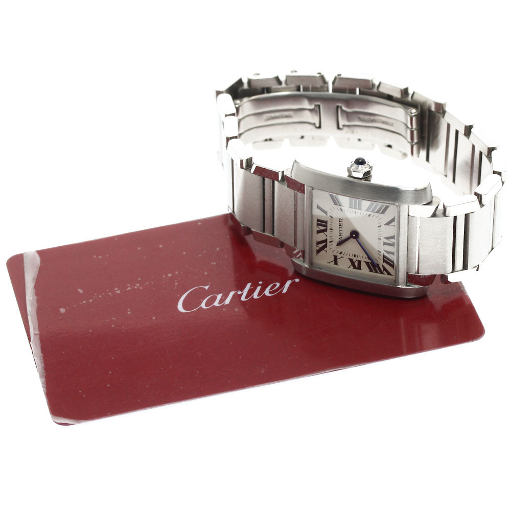 CARTIER Tank Francaise MM WSTA0005 beige Dial Quartz Boy's Watch_898725