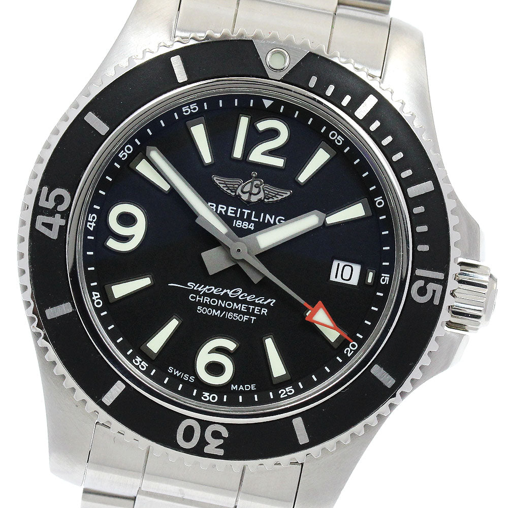 BREITLING Super Ocean 42 A17366 Date Black Dial Automatic Men's Watch_898731