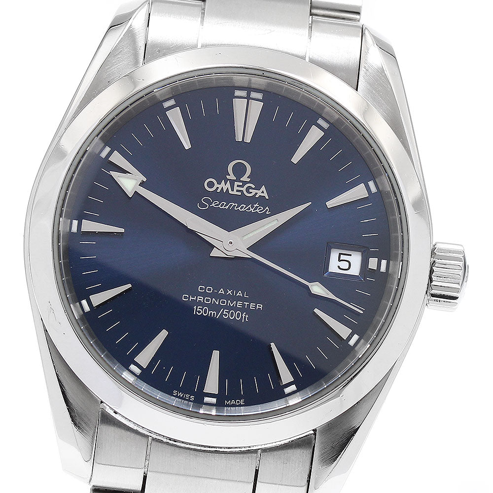 OMEGA Seamaster Aqua Terra 2504.80 Date Navy Dial Automatic Boy's Watch_898732