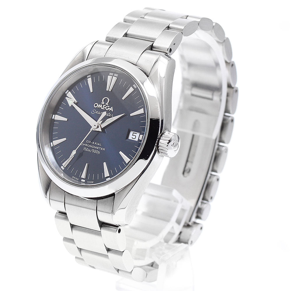 OMEGA Seamaster Aqua Terra 2504.80 Date Navy Dial Automatic Boy's Watch_898732