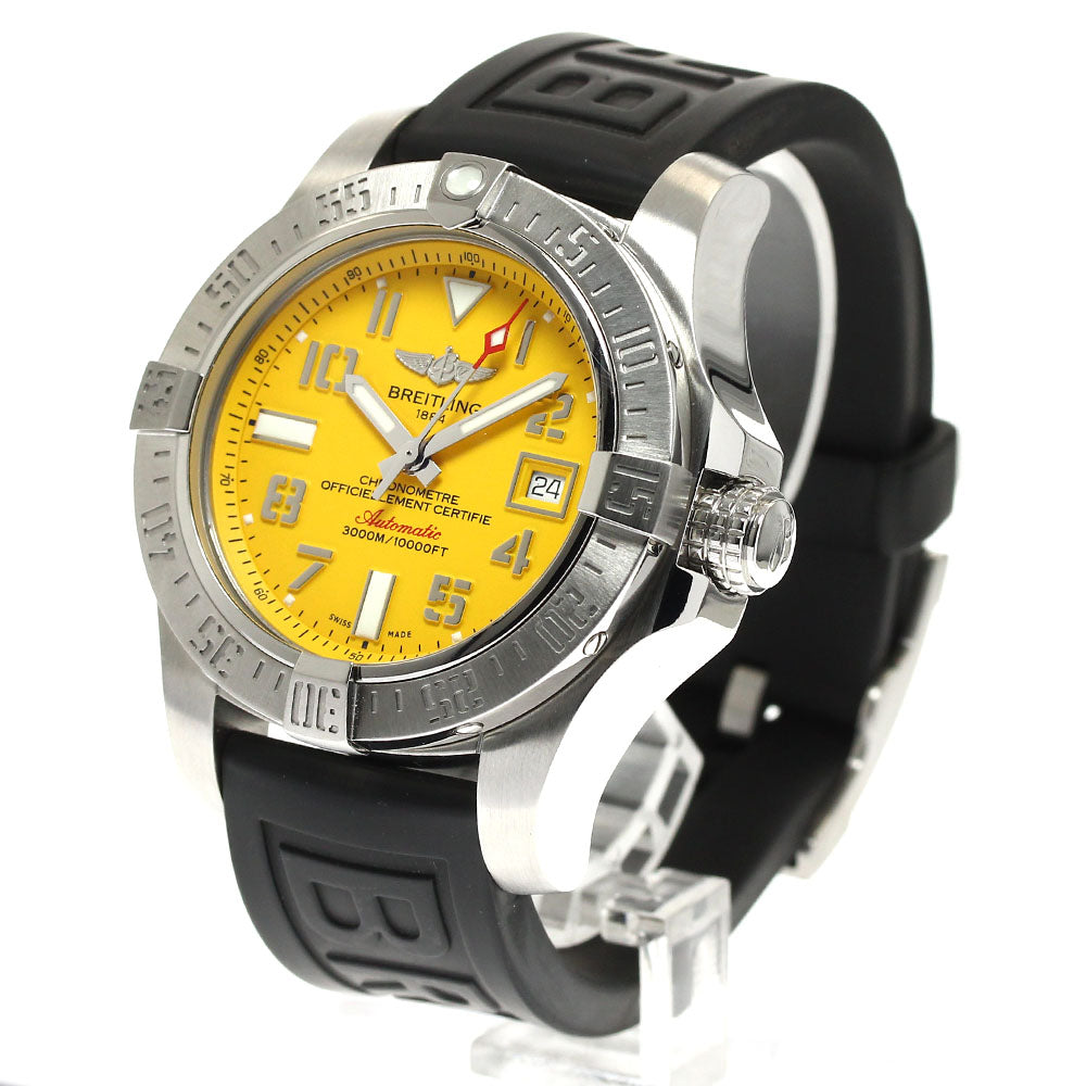 BREITLING Avenger II Seawolf A17331 Date yellow Dial Automatic Men's_898741