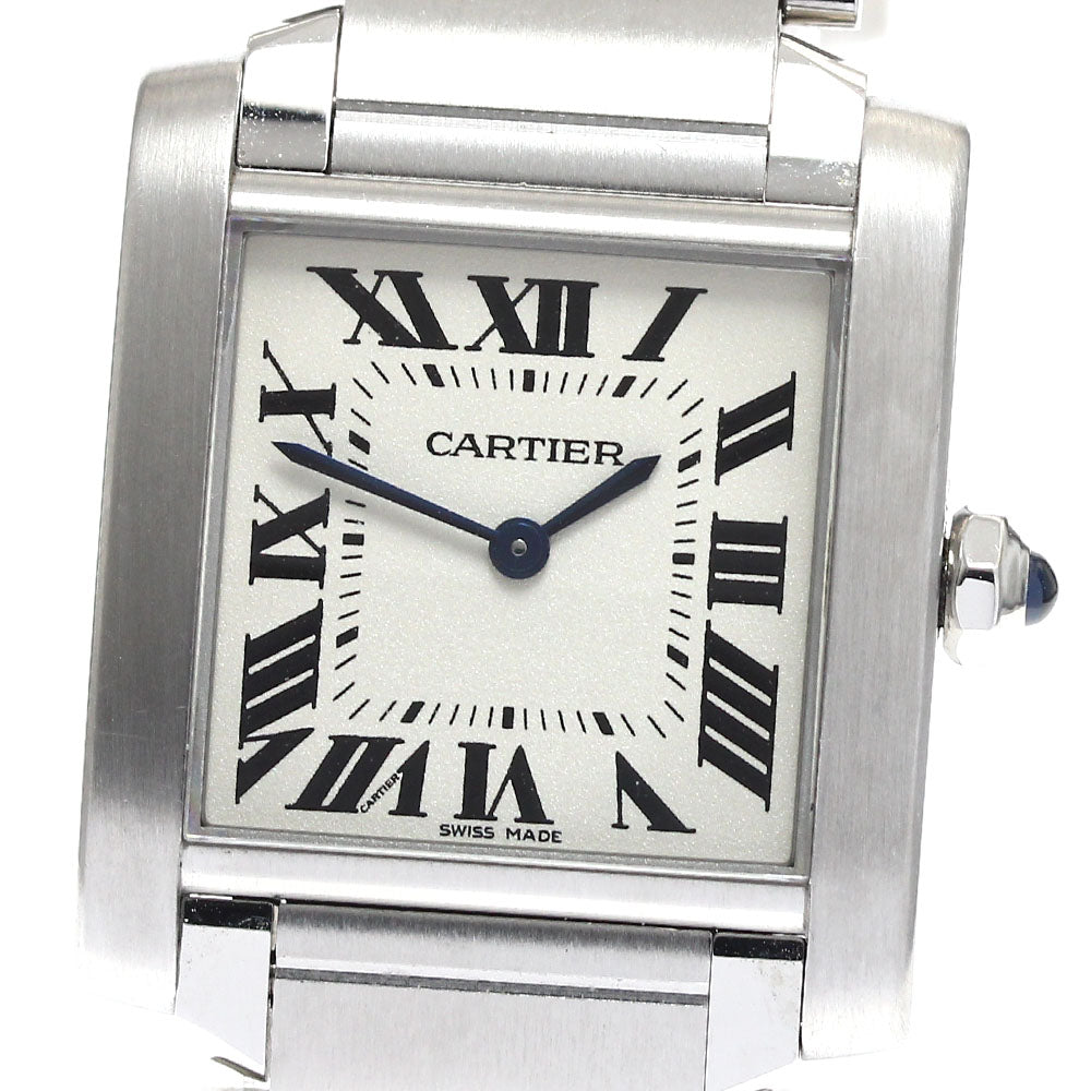 CARTIER Tank Francaise MM WSTA0005 beige Dial Quartz Boy's Watch_898782