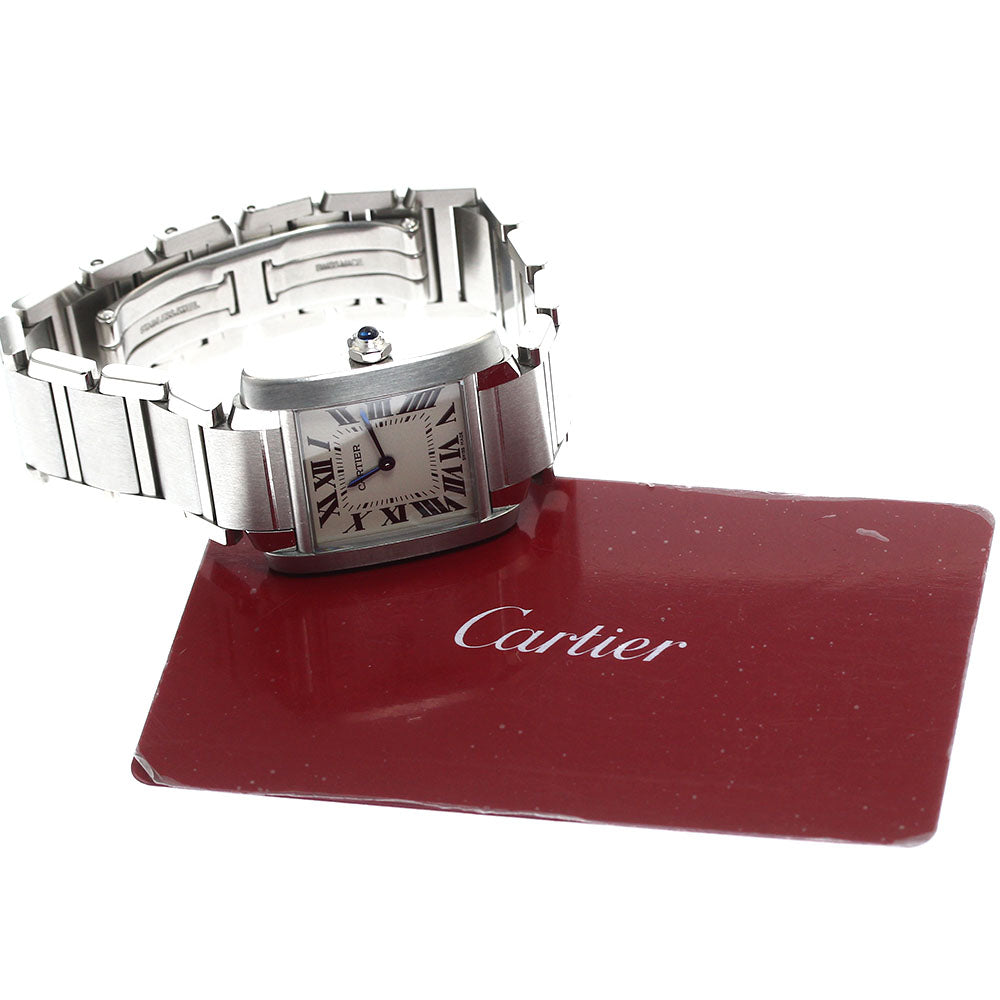 CARTIER Tank Francaise MM WSTA0005 beige Dial Quartz Boy's Watch_898782