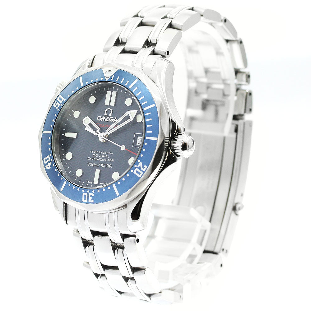 OMEGA Seamaster300 2222.80 Date Co-Axial Navy Dial Automatic Boy's Watch_898825