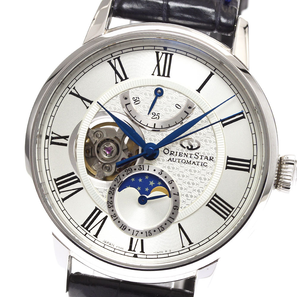ORIENT Orient Star Mechanical Moon Phase F7M6-UAB0 Date power reserve Silver Dial Automatic Men's Watch_898880