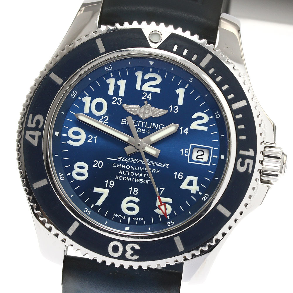 BREITLING Super Ocean II 42 A17365 Date blue Dial Automatic Men's Watch_898887