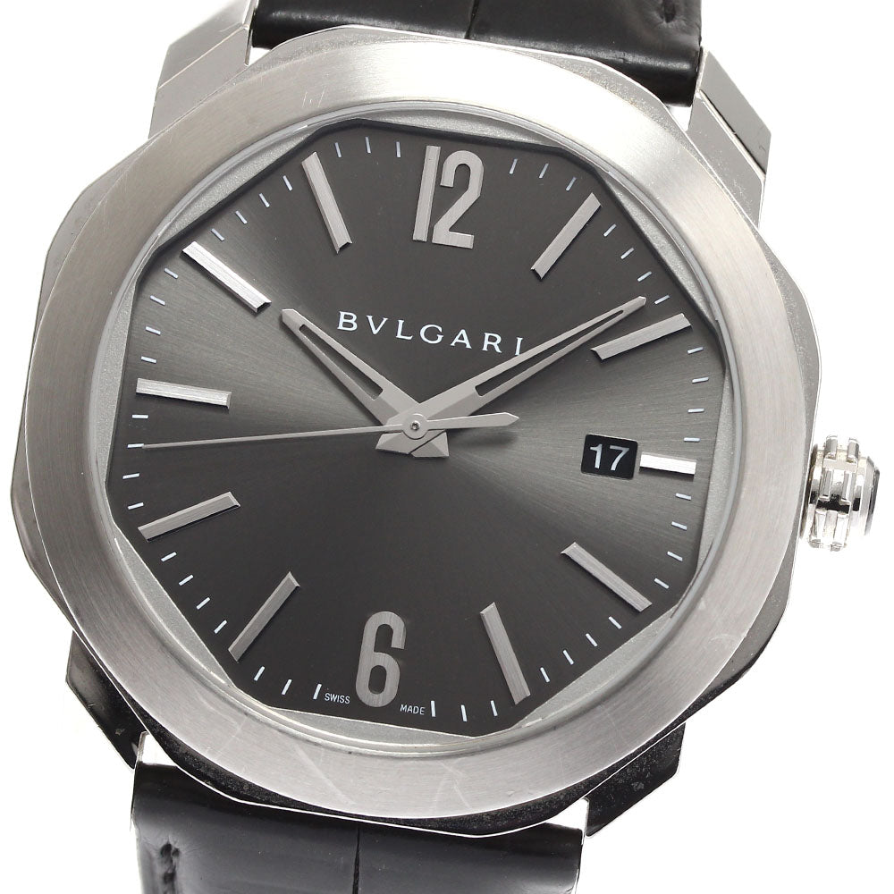BVLGARI Octoma OC41S/102855 Date gray Dial Automatic Men's Watch_898908