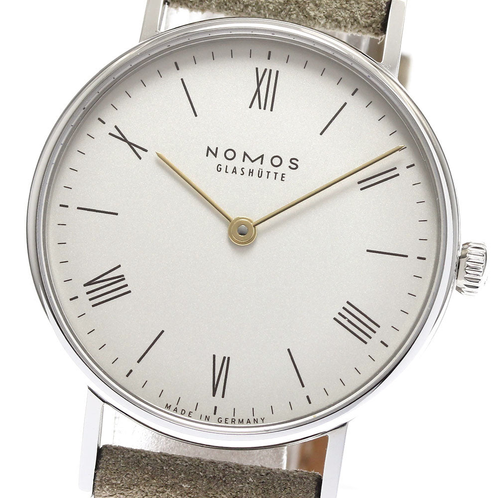 NOMOS Ludwig 33 DUO LD1A22W133 Silver Dial Hand Winding Men's Watch_898922
