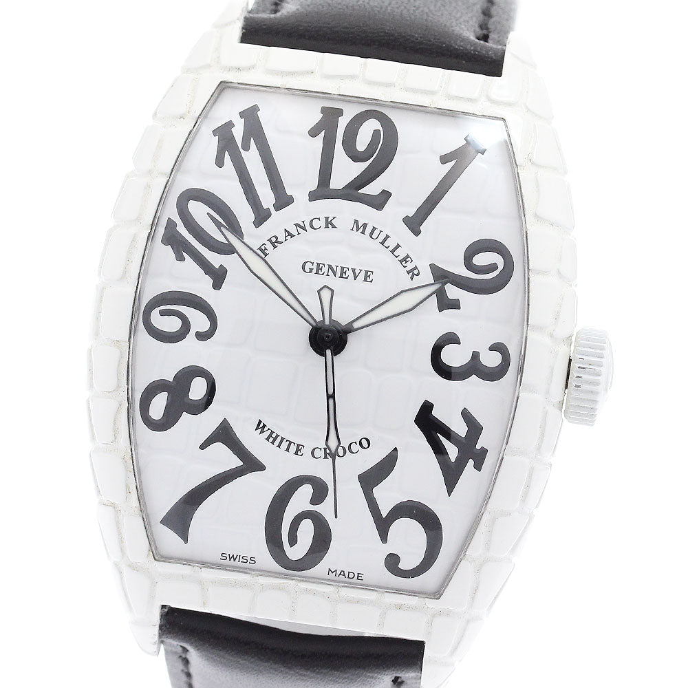 FRANCK MULLER Tonneau Curvex White Croco 8880SCWHTCRO Automatic Men's_898931