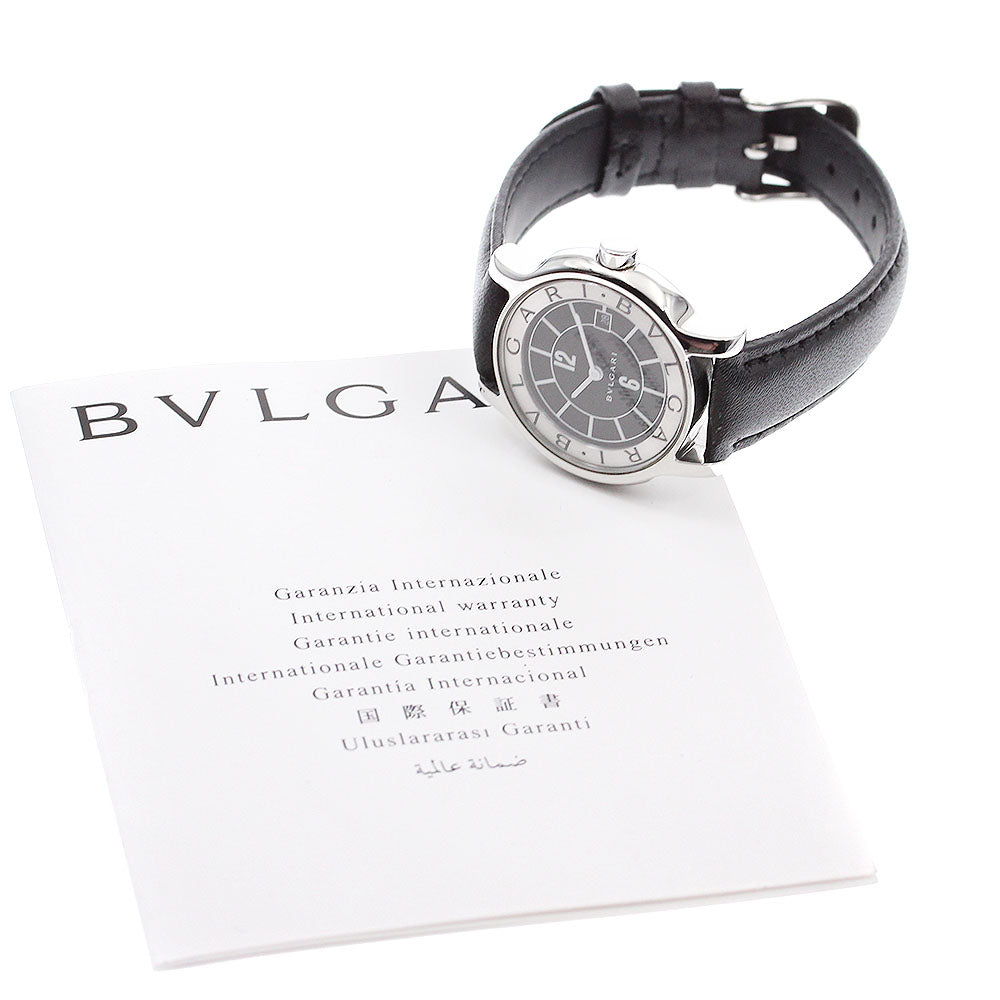 BVLGARI Solo tempo ST29S Date black Dial Quartz Ladies Watch_898964