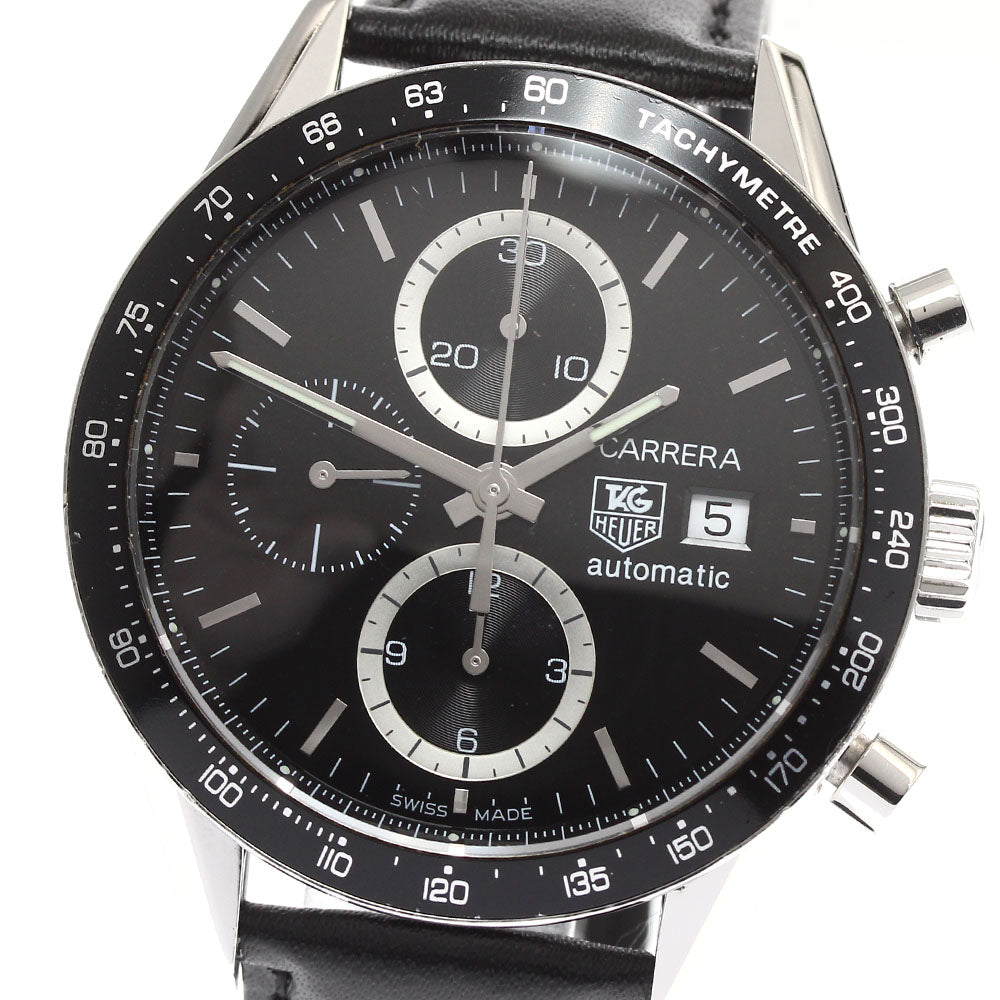 TAG HEUER Carrera CV2010.BA0786 Chronograph black Dial Automatic Men's_898971
