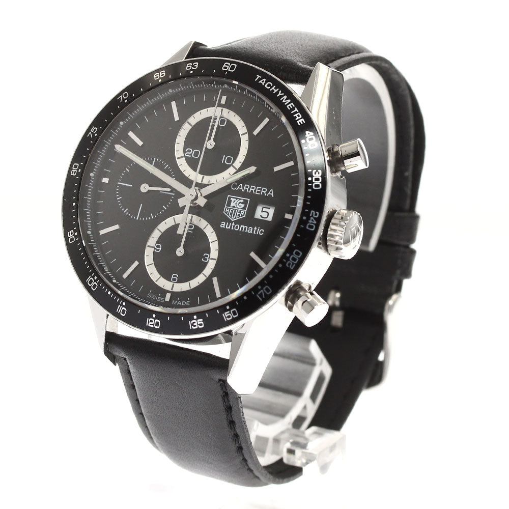 TAG HEUER Carrera CV2010.BA0786 Chronograph black Dial Automatic Men's_898971