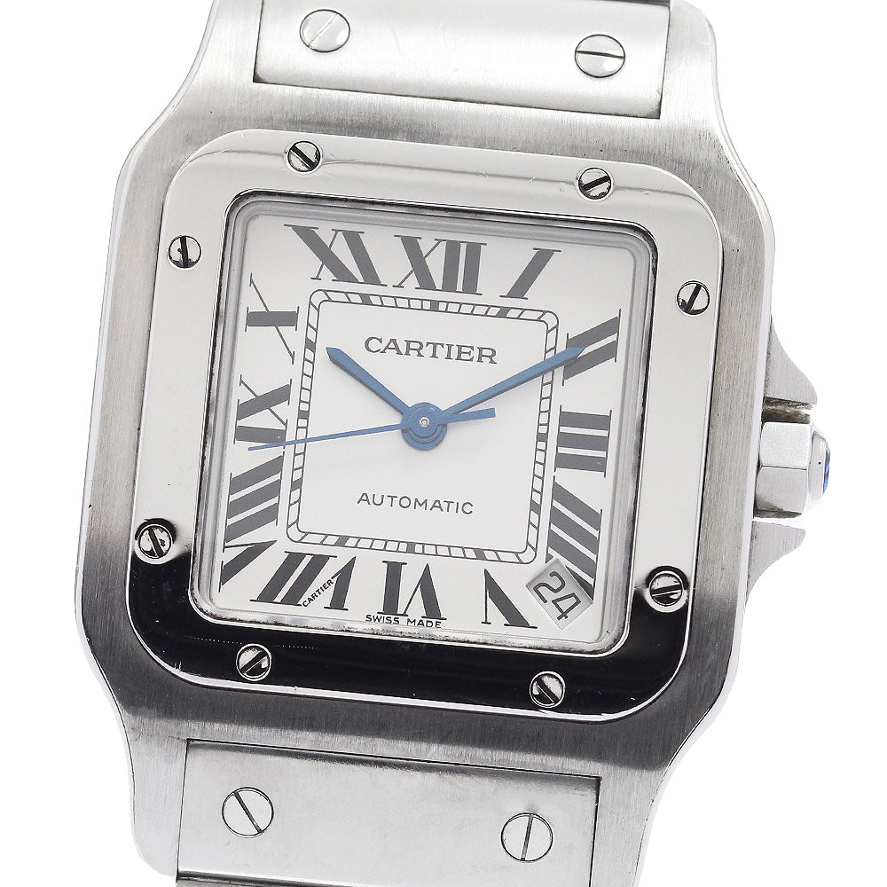 CARTIER Santos Galbee XL W20098D6 Date Silver Dial Automatic Men's Watch_898980