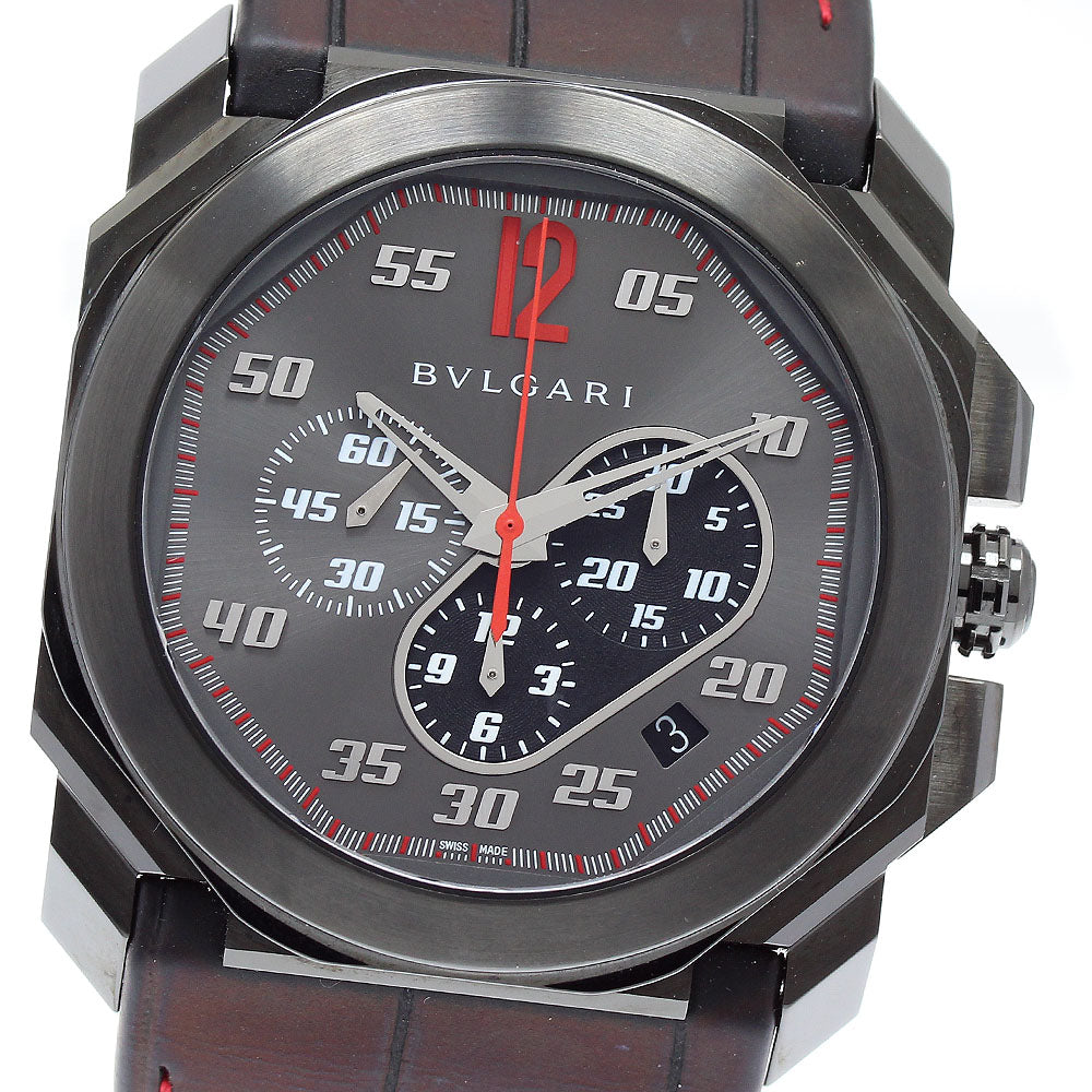 BVLGARI Octo Velocissimo Ken Okuyama BGO41SCH Date gray Dial Automatic Men's Watch_898982