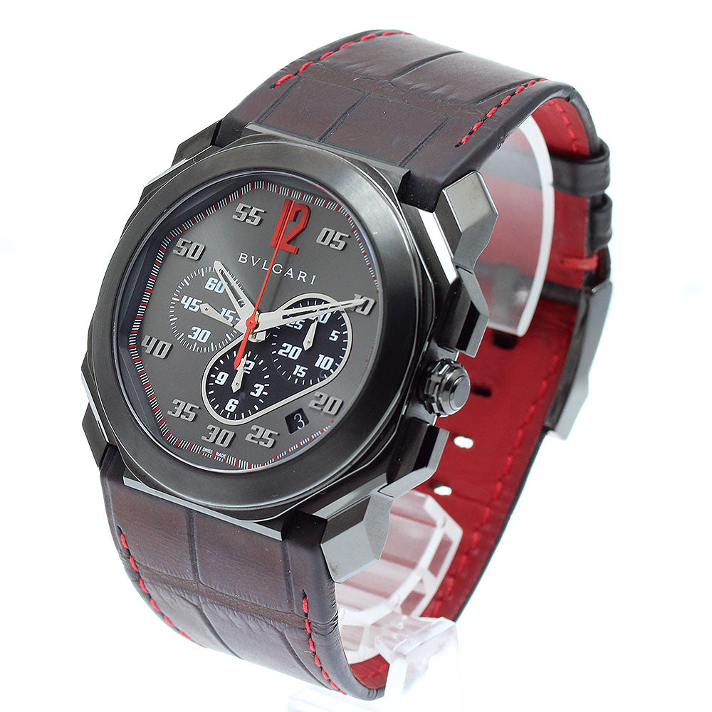 BVLGARI Octo Velocissimo Ken Okuyama BGO41SCH Date gray Dial Automatic Men's Watch_898982