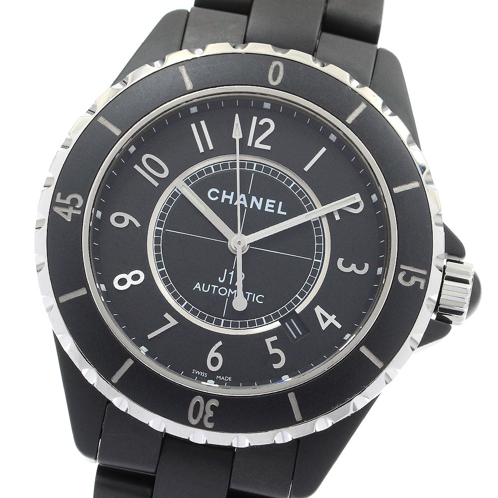 CHANEL J12 H3131 Matte Black Ceramic 42MM Automatic Men's Watch_899005