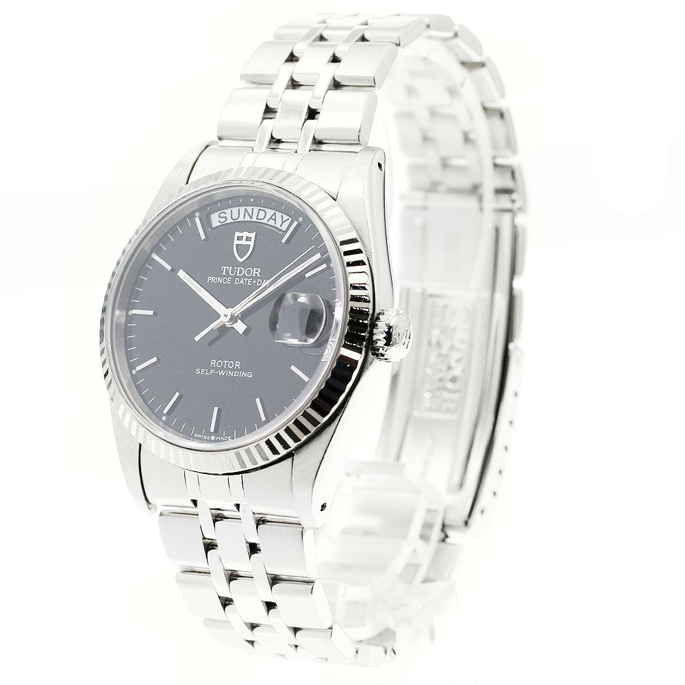 TUDOR Prince Date Day 76214 Black Dial Automatic Men's Watch_899046
