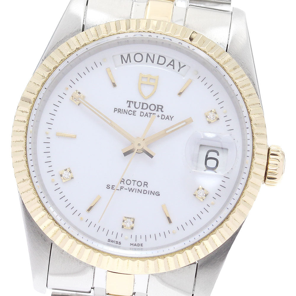TUDOR Prince Date Day 76213 5P diamond White Dial Automatic Men's Watch_899058