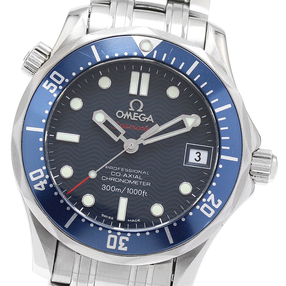OMEGA Seamaster300 2222.80 Date Co-Axial Navy Dial Automatic Boy's Watch_899086