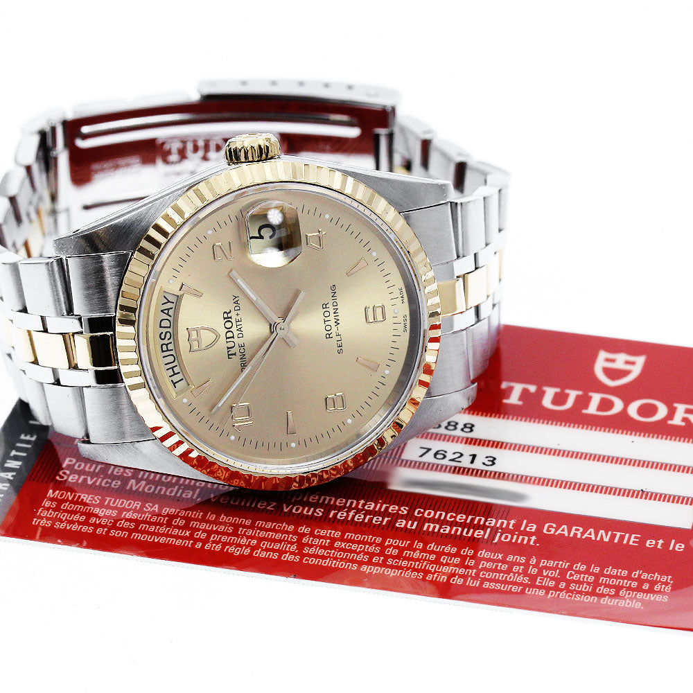 TUDOR Prince Date Day 76213 gold Dial Automatic Men's Watch_899112