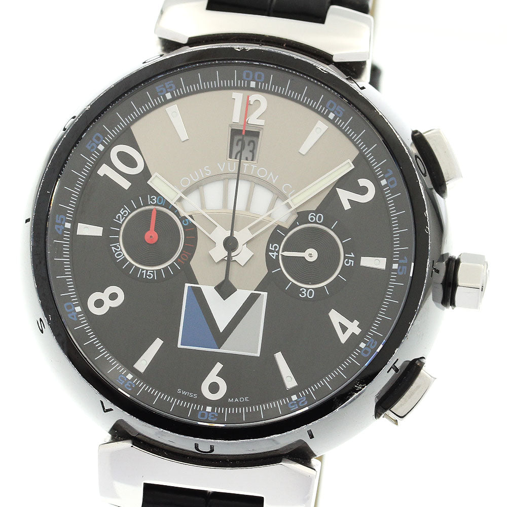 LOUIS VUITTON Tambour Regatta Q102G Date Chronograph A Men's Watch_899140
