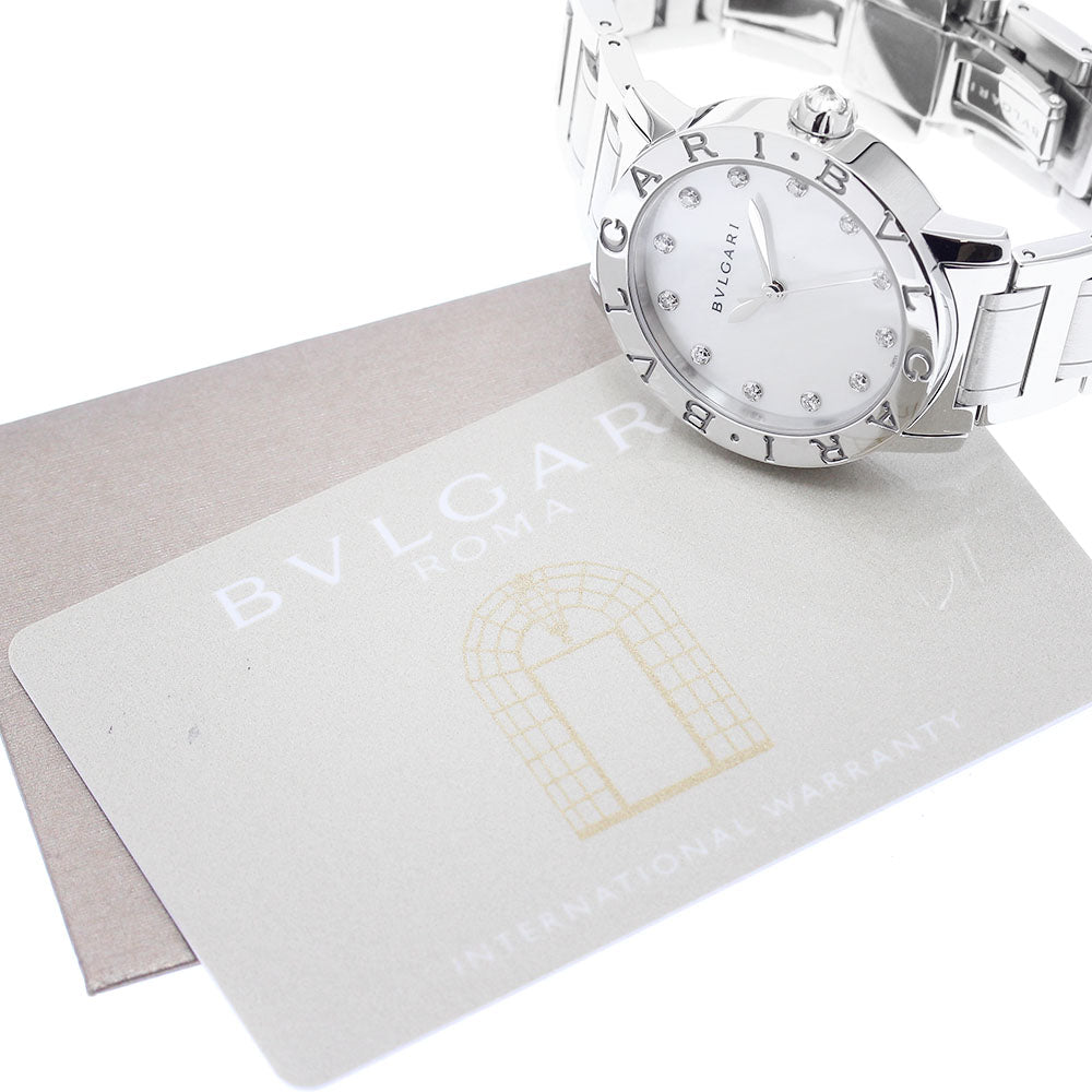BVLGARI BVLGARIBVLGARI BBL33S 12P diamond White shell Dial Automatic Boy's Watch_899143