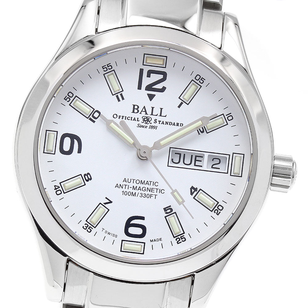 BALL WATCH Engineer Master NM1016C Day date white Dial Automatic Men's_899145