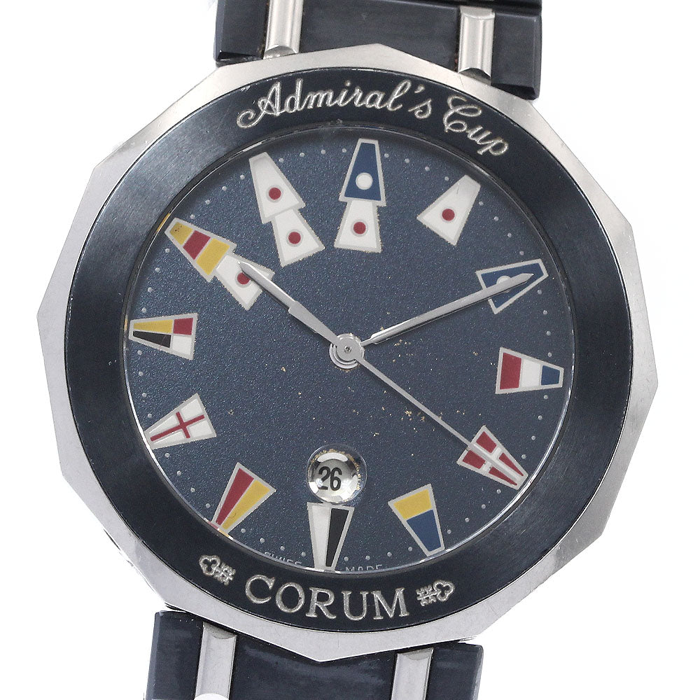 CORUM Admirals cup 99.810.30 V550 Date Navy Dial Quartz Men's Watch_899147