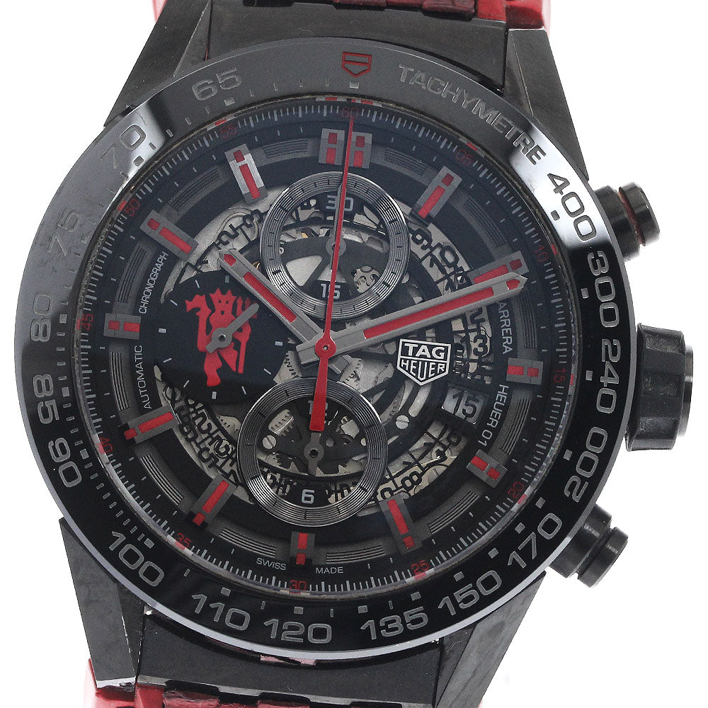 TAG HEUER Carrera Caliber Heuer 01 Manchester United CAR2A1J Chronograph skeleton Dial Automatic Men's Watch_899148