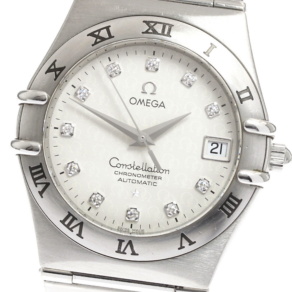 OMEGA Constellation 1504.35 Date 11P diamond Silver Dial Automatic Men's_899149