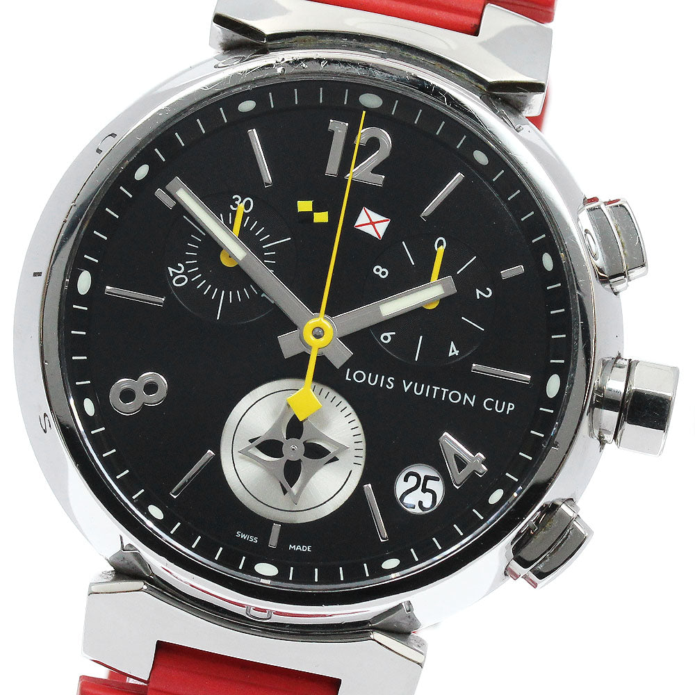 LOUIS VUITTON Tambour Lovely Cup Q11BG Date Chronograph QZ Men's Watch_899154