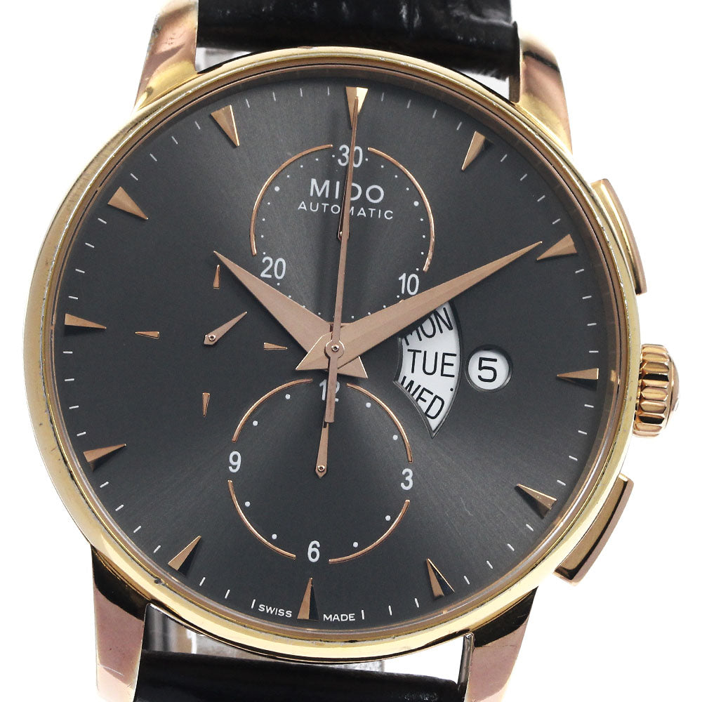 MIDO Baroncelli M8607B Chronograph day date black Dial Automatic Men's Watch_899168