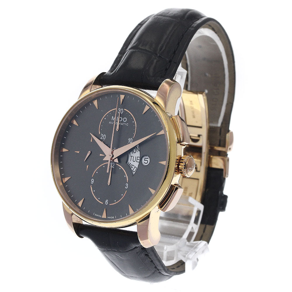 MIDO Baroncelli M8607B Chronograph day date black Dial Automatic Men's Watch_899168