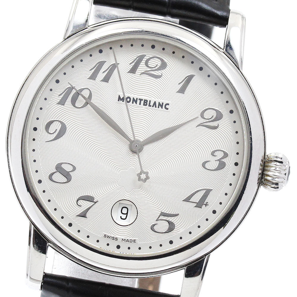 MONTBLANC Meisterstück 7072 Date Silver Dial Quartz Men's Watch_899169