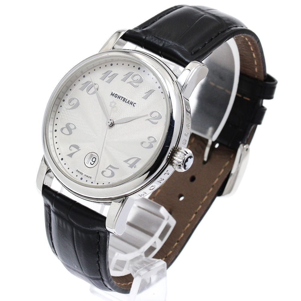 MONTBLANC Meisterstück 7072 Date Silver Dial Quartz Men's Watch_899169