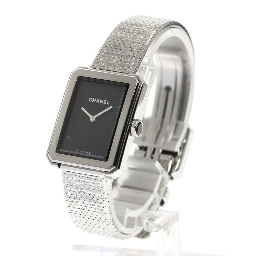 CHANEL Boyfriend tweed H4876 black Dial Quartz Ladies Watch_899172